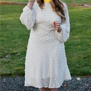 White long sleeve dress